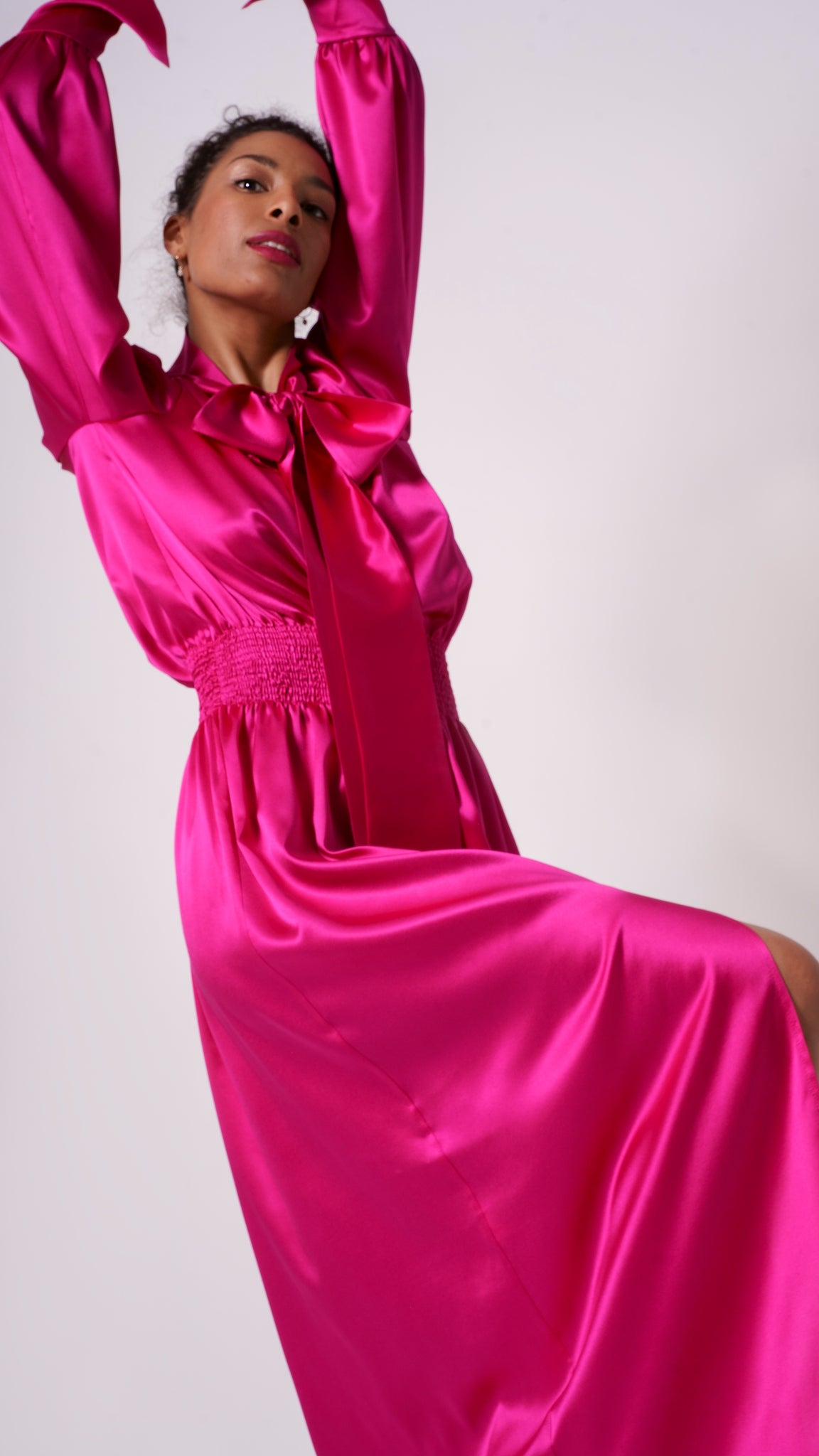 Maria Maxi Silk Dress